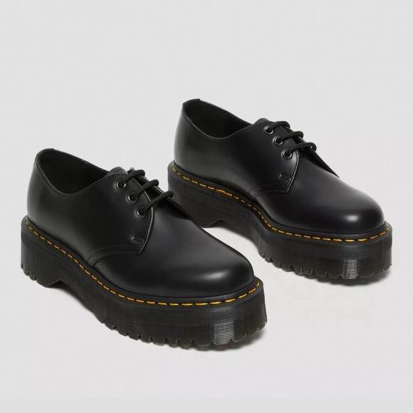 Dr. Martens 1461 Quad Platform - Black - US Men’s 8, US Women’s 9 - Picture 7 of 9
